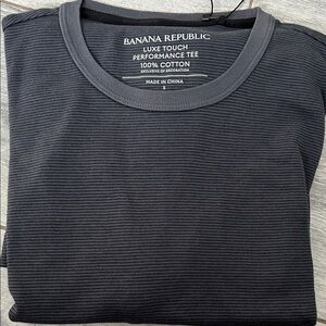 Banana Republic Men's Charcoal Luxe Touch Tee
